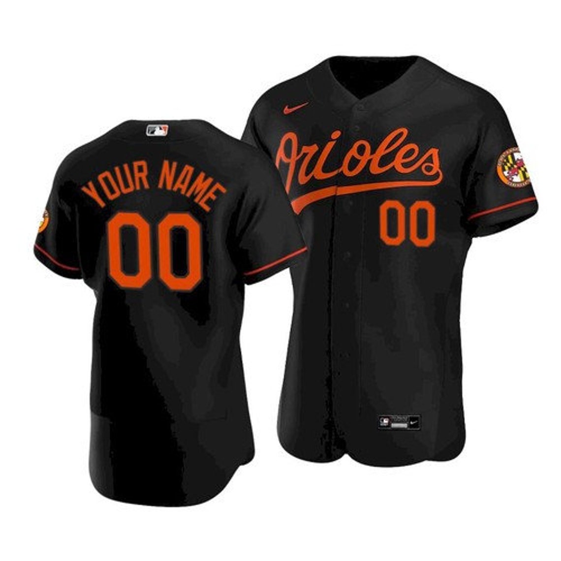 Baltimore Orioles Custom Black 2021 Alternate Player Jersey Etsy