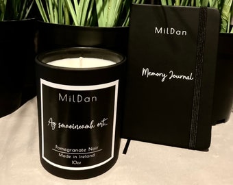 Ag smaoineamh ort - MilDan Candle Gift Box                Remembrance candle Sympathy gift Bereavement gift Thinking of you Condolence gift