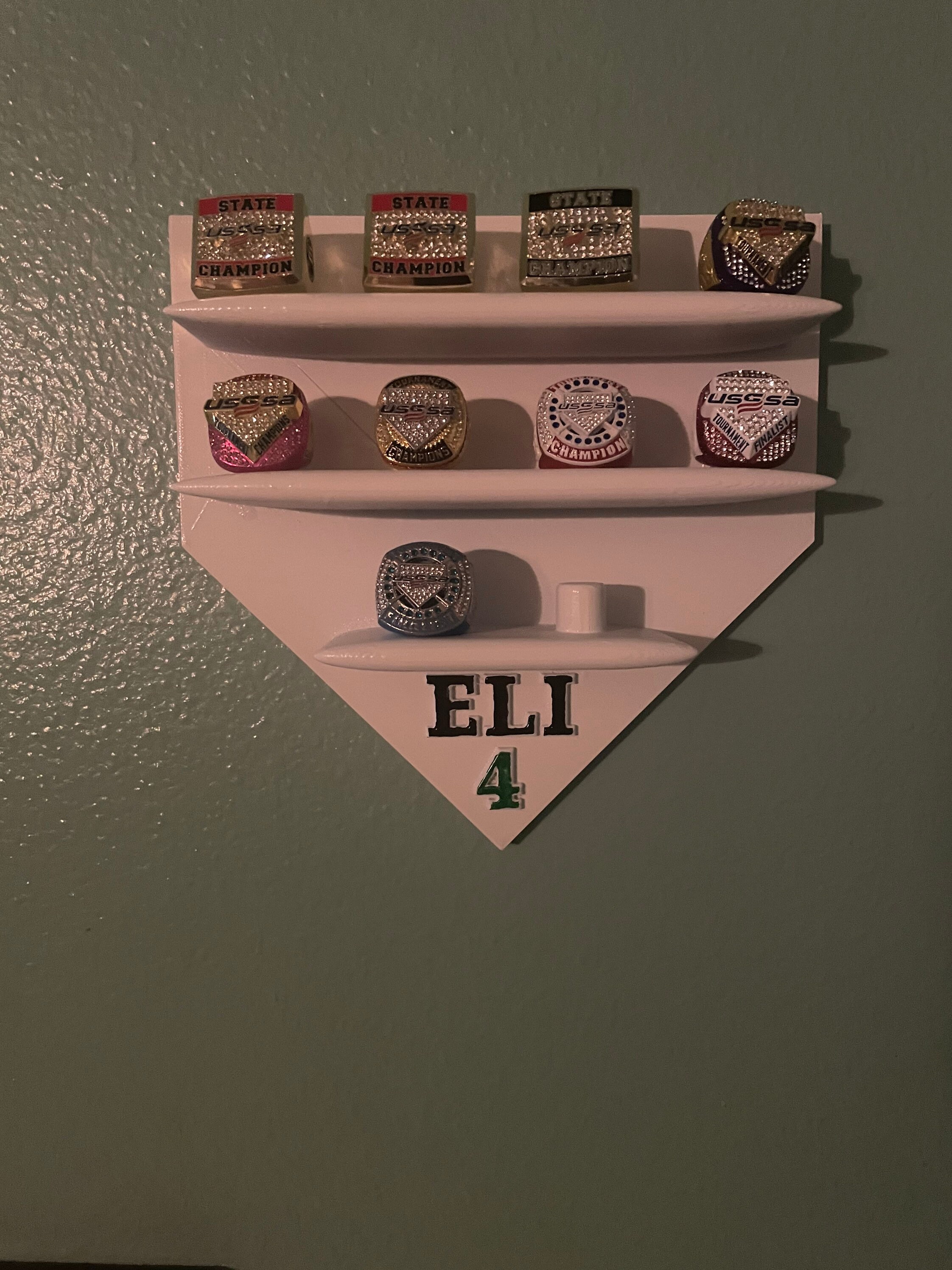 Display Racks For Softball Rings Baseball Softball Ring Display Wall Mount - Etsy