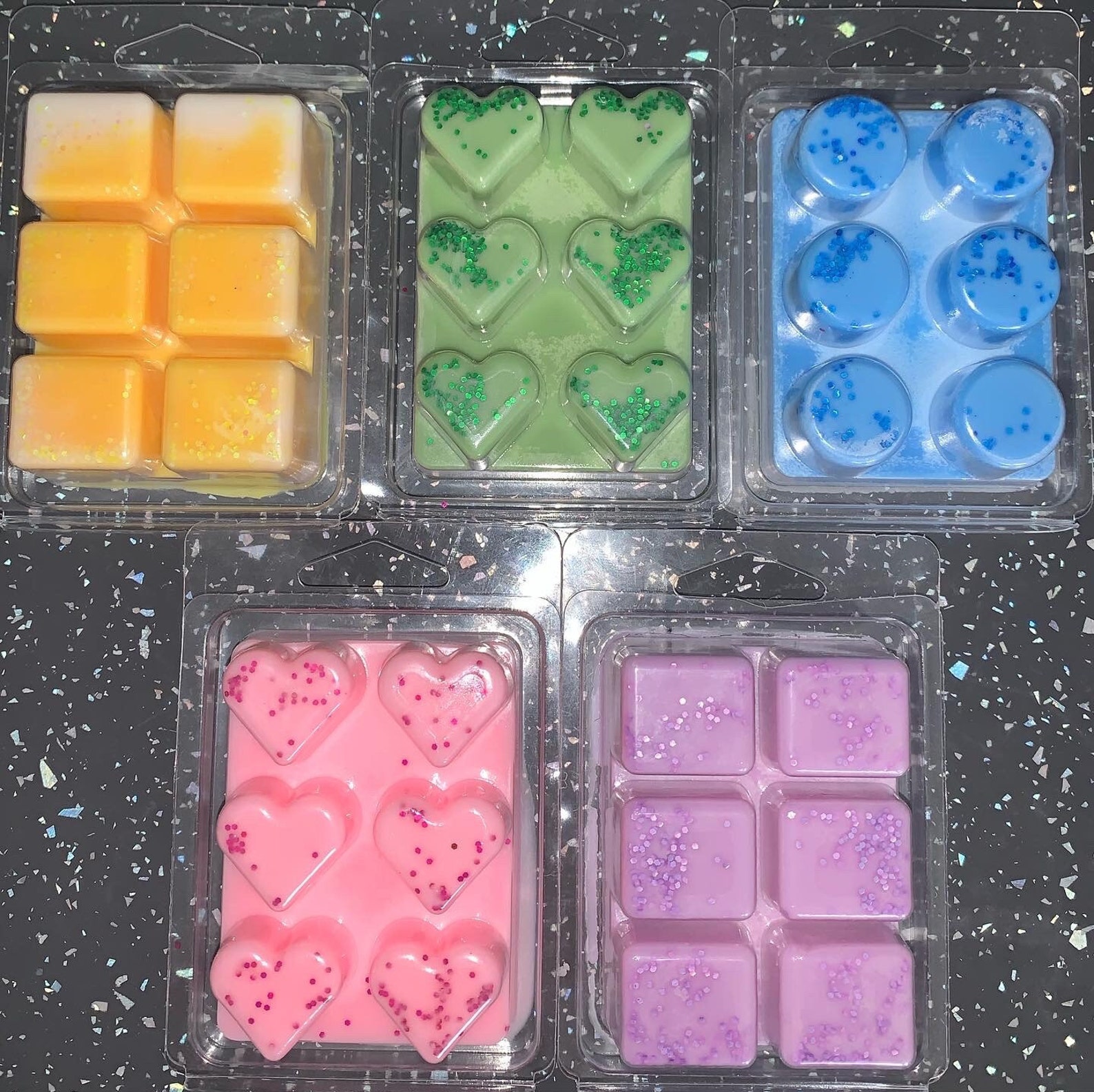 Clamshell Glitter Wax Melts Etsy