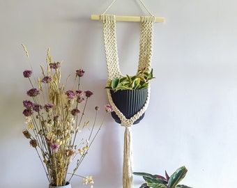 Handmade Macrame Plant Hanger: Boho Home Decor, Plant Lover Gift