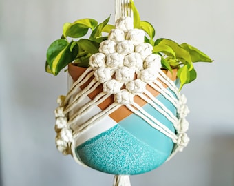 Handmade Macrame Plant Hanger: Indoor Hanging Garden Decor