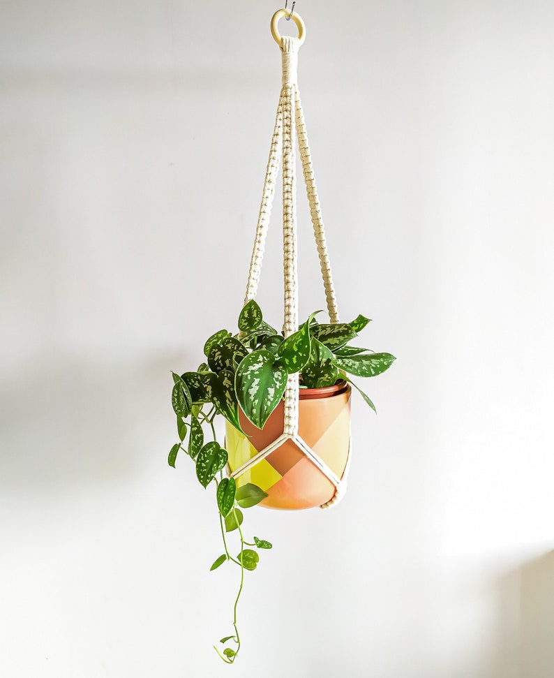 macrame plant hanger por hanging plants | pot holder for indoor