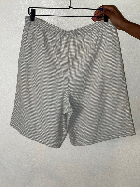 vintage gingham print shorts