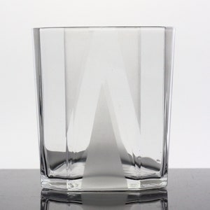 珍しいフロスト幾何学模様のロックグラス2個セット - ウイスキーグラス - ドリンク＆バーウェア - 男性用バーウェア