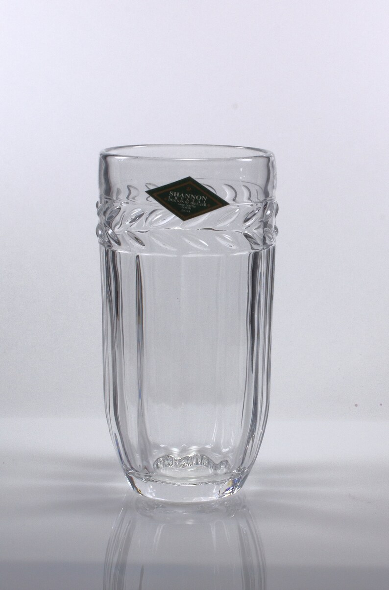 Shannon Crystal Classico by Godinger 4 Highball Drink Tumblers Etsy