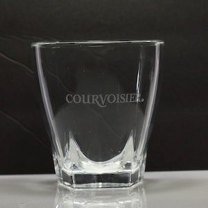 Courvoisier Cocktail Glasses - Gift Cognac - Gift for Him - Groomsmen Gifts -Collectible Glass -  Barware For Men
