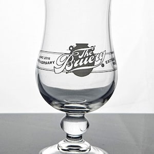 Rare The Bruery Tulip Glass - Tulip Glass - Beer Glass - Drinking Glass - Etched Glass - Collectible Glass