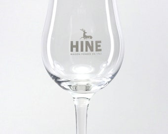 2 Hine Cognac Tulip Shaped Glasses - Barware For Men - Barware For Her - Drink and Barware - Cognac - Snifter