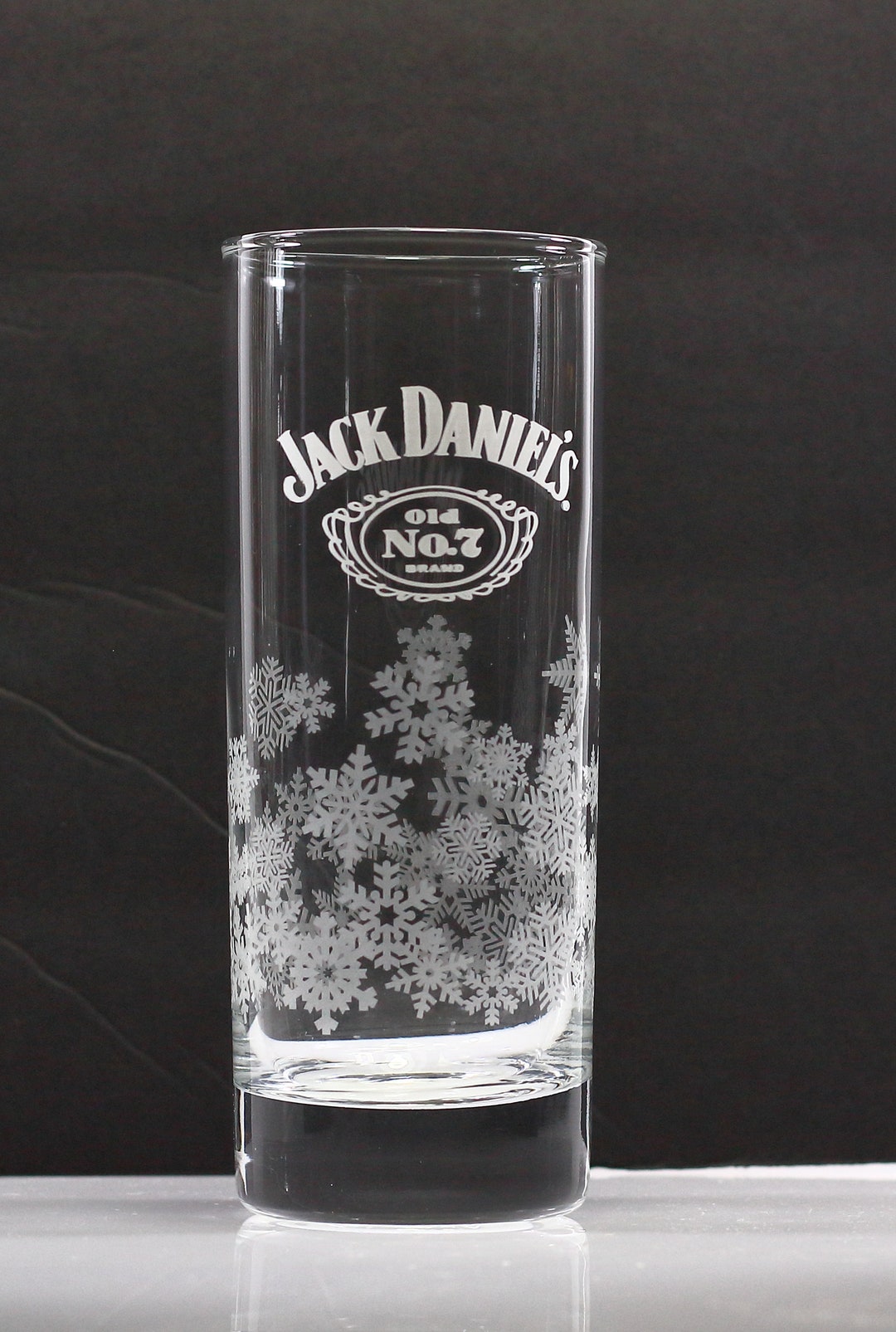 Jack Daniels Snowflake Highball Glass Etsy