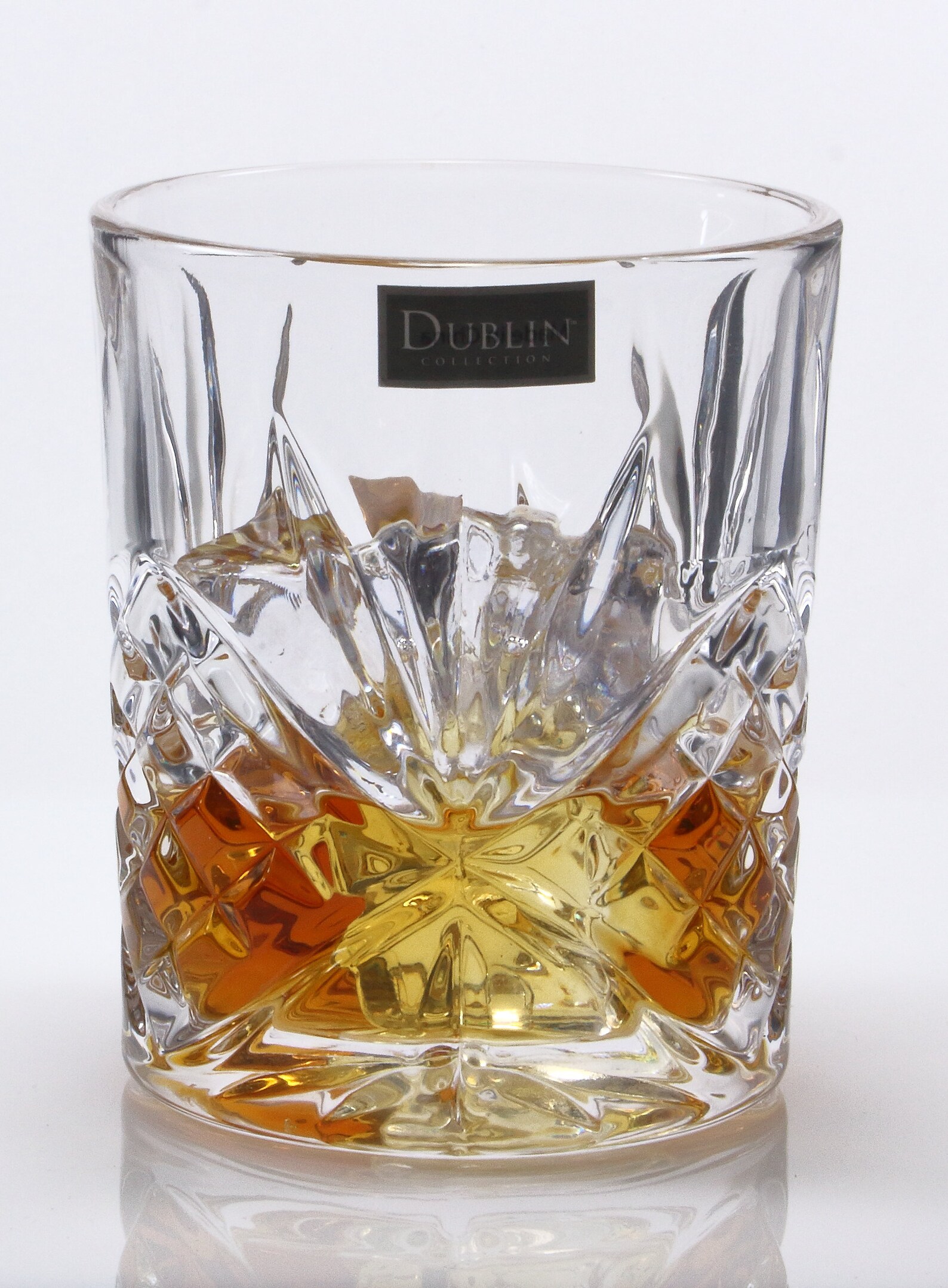 Godinger Old Fashioned Whiskey Glasses, Shatterproof Dublin Collection