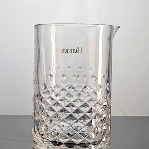 Hennessy Cocktail Mixing Glass With - Mixing Glass - Collectible Glass - Vintage Barware - Cognac