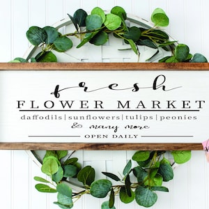 Fresh Flower Market svg | Spring svg | Flower Market svg | Flower svg | Farmers Market svg | Digital Cut File - SVG PNG DXF eps