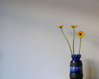 Vintage West-Duitsland Vaas Scheurich Keramik (vette lava) '424-22'