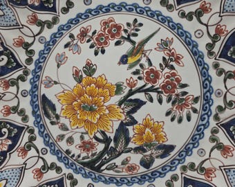 Makkum Bord Paradijssvogel (Koninklijke Tichelaar Makkum)