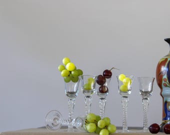 Antieke likeurglazen