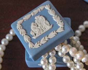 Vintage Wedgwood Snuisterijdoosje (Jaspis)