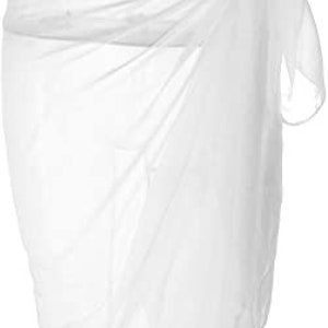 May include: White sheer sarong wrap skirt. The skirt is made of a lightweight, flowy fabric and can be worn as a beach cover-up or a casual summer skirt.