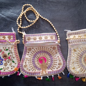 Großhandel 1 - 500 indische Clutchs, Handtaschen, Jutebeutel, Cross Body Bag,