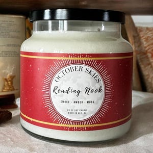 Reading Nook | Soy Candle | Book Inspired Candle | October Skies Co.