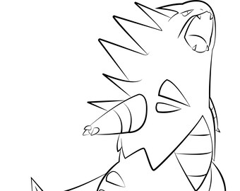Tyranitar Coloring Page