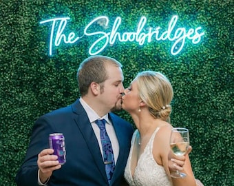 Custom LED Neon Wedding Sign, Bride To Be Backdrop