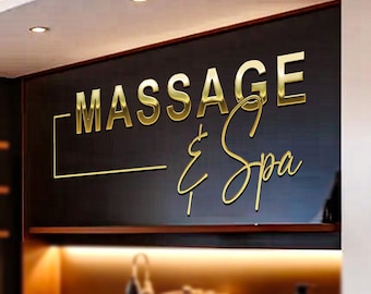 Laser Cut Business Logo Sign, 3D Salon Signboard