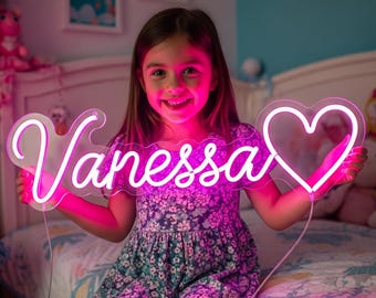 Custom Neon Name Sign For Kids, Neon Sign Bedroom Neon Sign Custom Neon Sign Bedroom Bedroom Decor Kids Room Decor Home Decor Gift, For Kids