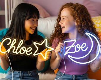 Custom neon name sign for bedroom, teen girl gifts christmas, Neon nursery sign for baby Personalized Gifts for Kids, Name sign light, Kids