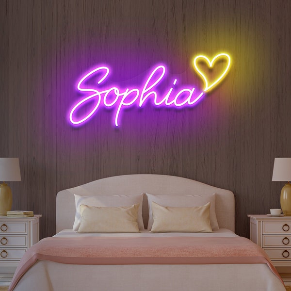 Personalized Your Name Custom Neon Sign Neon sign wedding neon sign custom gift, Neon night light, kids night light, teen girl gifts, Helen