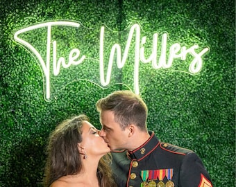 Custom Wedding Neon Sign, Personalized Wedding Decor