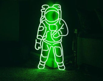 Custom Astronaut Neon Sign, LED Wall Decor
