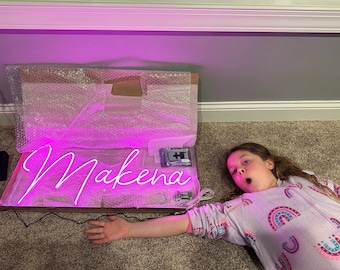 Custom Neon Name Sign, Personalized Bedroom Decor, Night Light
