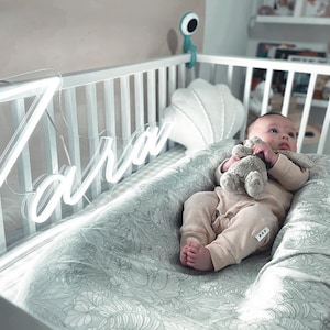 Custom baby name neon sign, Neon Sign Custom, baby shower gift, baby shower decor, kids room decor