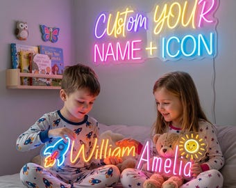 Custom Neon Name Sign light night, Teenage Girl Bedroom Dorm Decor, for girl