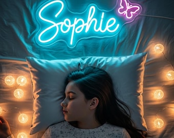 Custom LED Neon Name Sign, Kids Room Decor