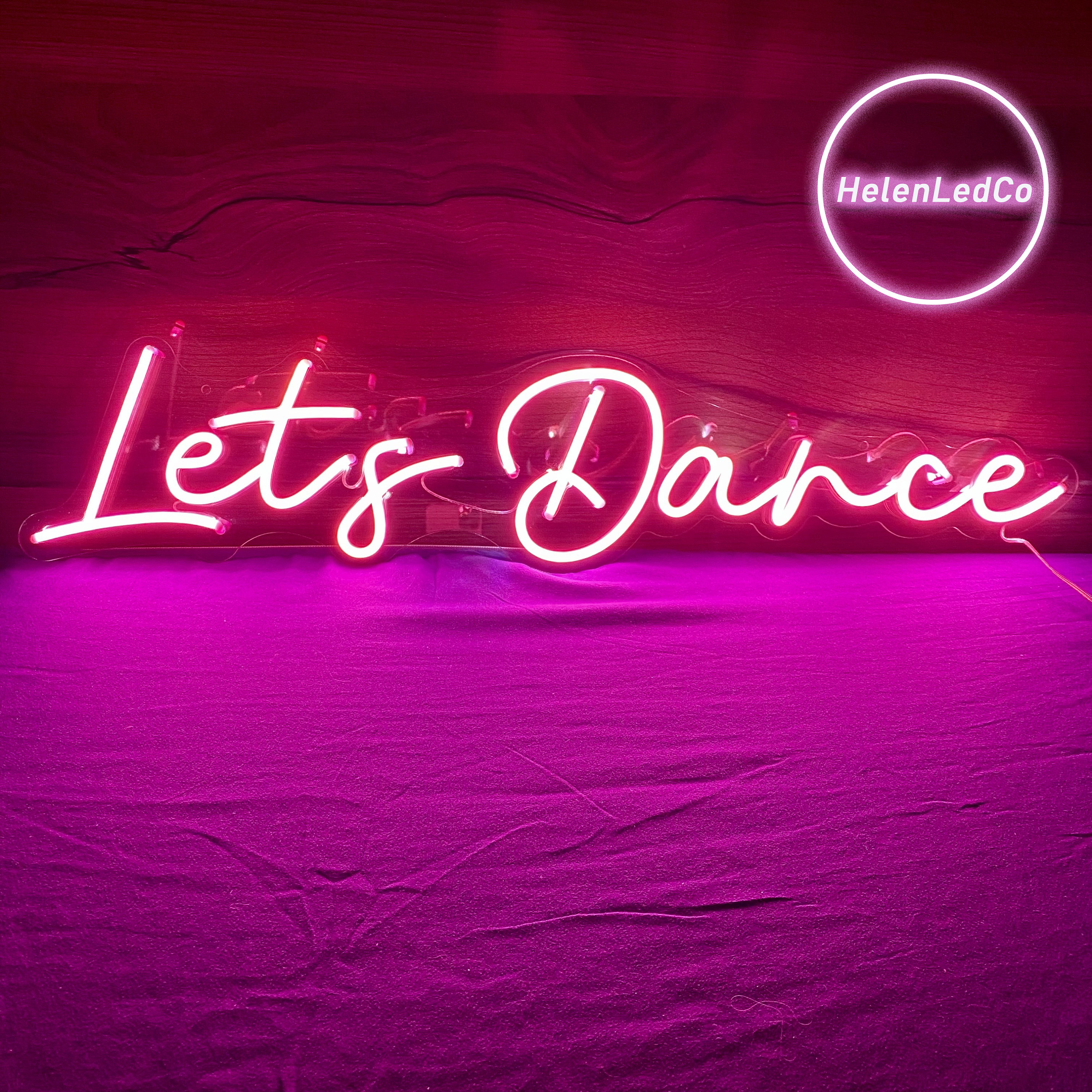 Let's Dance Personalized Gifts Handmade Real Glass Neon 