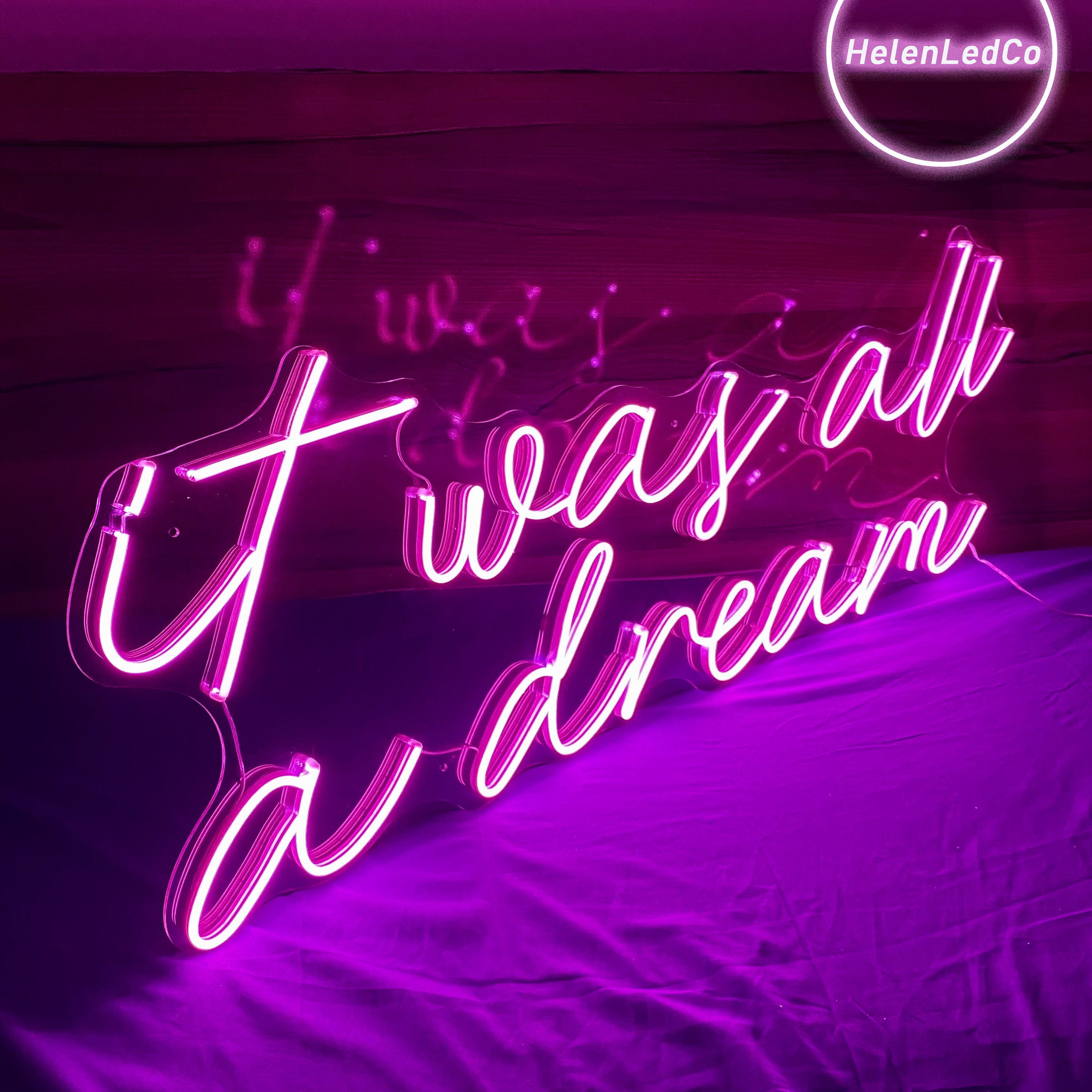 It Was All A Dream Neon Sign It was all a dream customized neon sign wall lights | Etsy