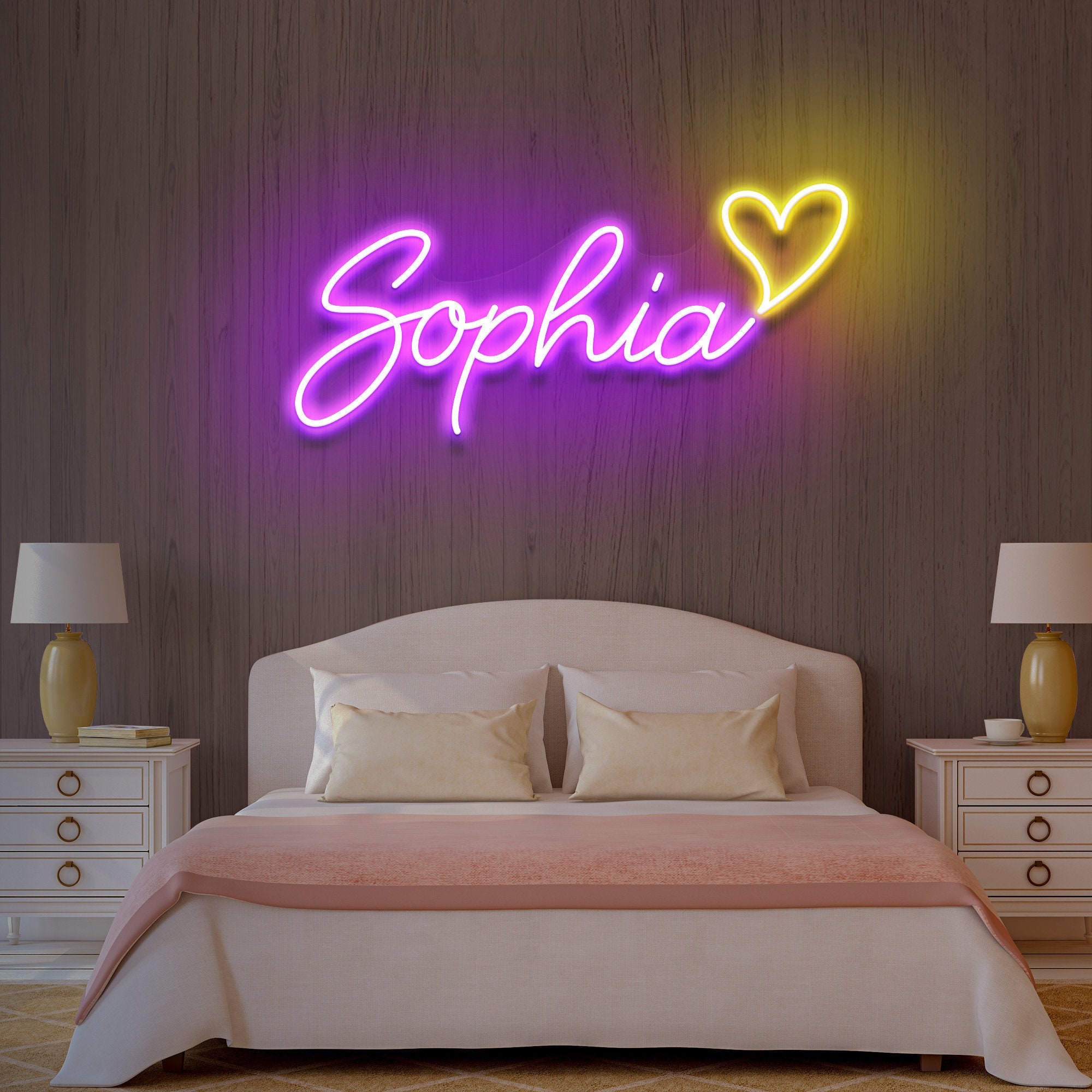 Buy Personalized Your Name Custom Neon Sign Neon Sign Wedding Neon