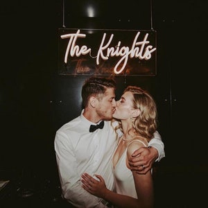 Wedding Custom Neon Sign | Neon Sign Wedding | Name Neon Sign | Neon Sign Light | Led light | Custom Led Sign | Custom Neon Sign