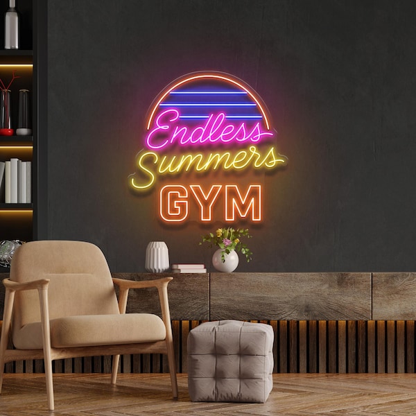 Letrero de neón con logotipo personalizado: decoración de pared LED, letrero comercial