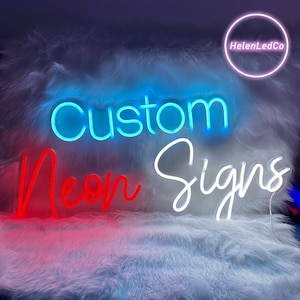 Custom Neon Led sign, name, logo - Neon Sign Décor | Home, Room, Shop Board Wall Decor | Neon Lights | Decor , Party, Birthday, Wedding gift