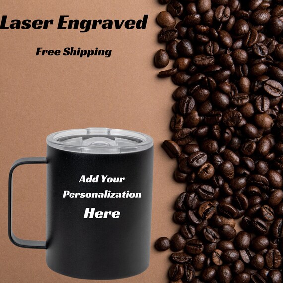 Laser Engraved Coffee Mugs With Custom Image Logo And/or Etsy