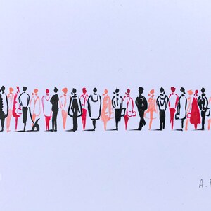 Handmade silhouette poster Œuvre 1