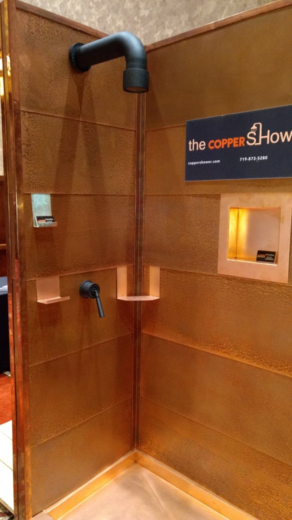 Copper Shower Co. Shower Surround Copper Shower Kit Etsy