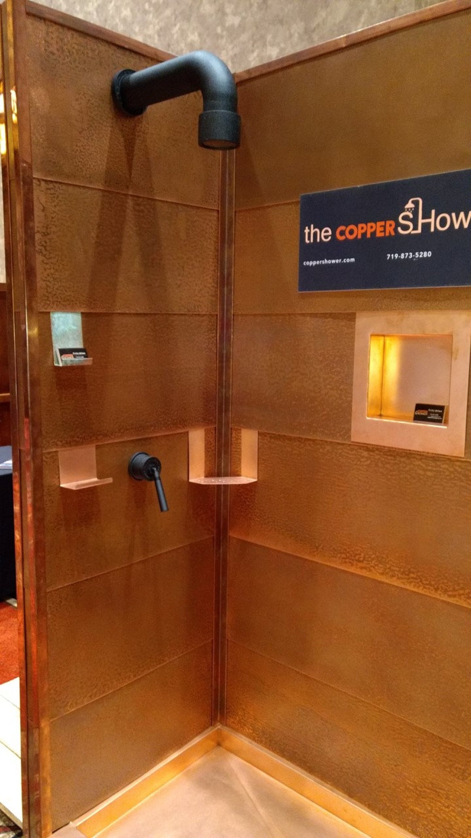Copper Shower Co. Shower Surround Copper Shower Kit | Etsy