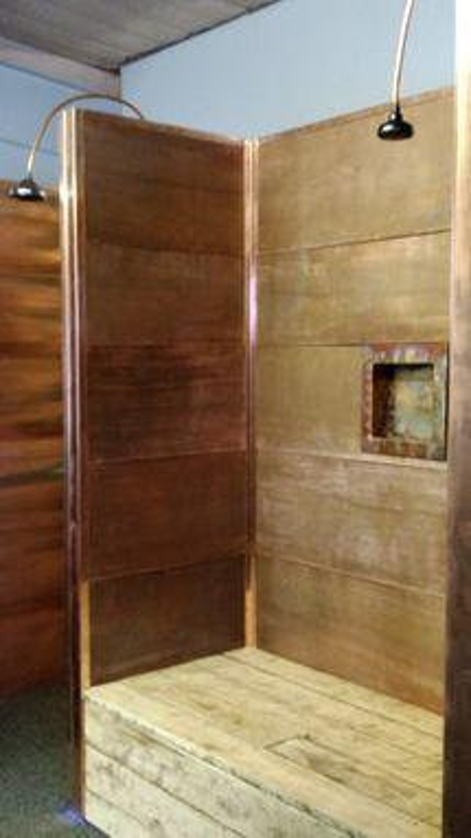 Copper Shower Co. Bath Surround Copper Shower Kit Etsy