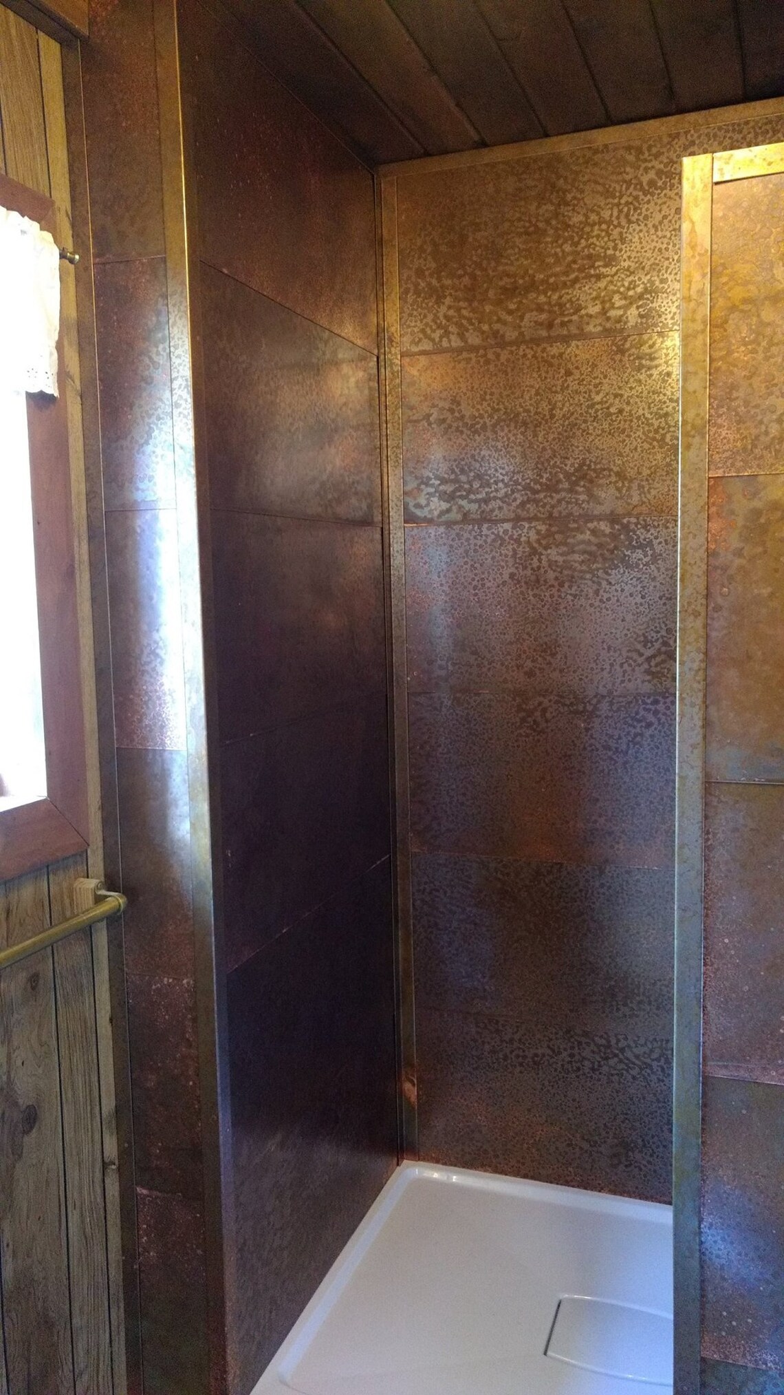 Copper Shower Co. Shower Surround Copper Shower Kit Etsy