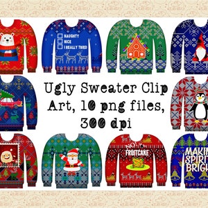 Ugly Sweater ClipArt, Christmas Ugly Sweater, Sweater Texture ClipArt, Ugly Sweater Party, Christmas Banner DIY, Ugly Sweater Invitation