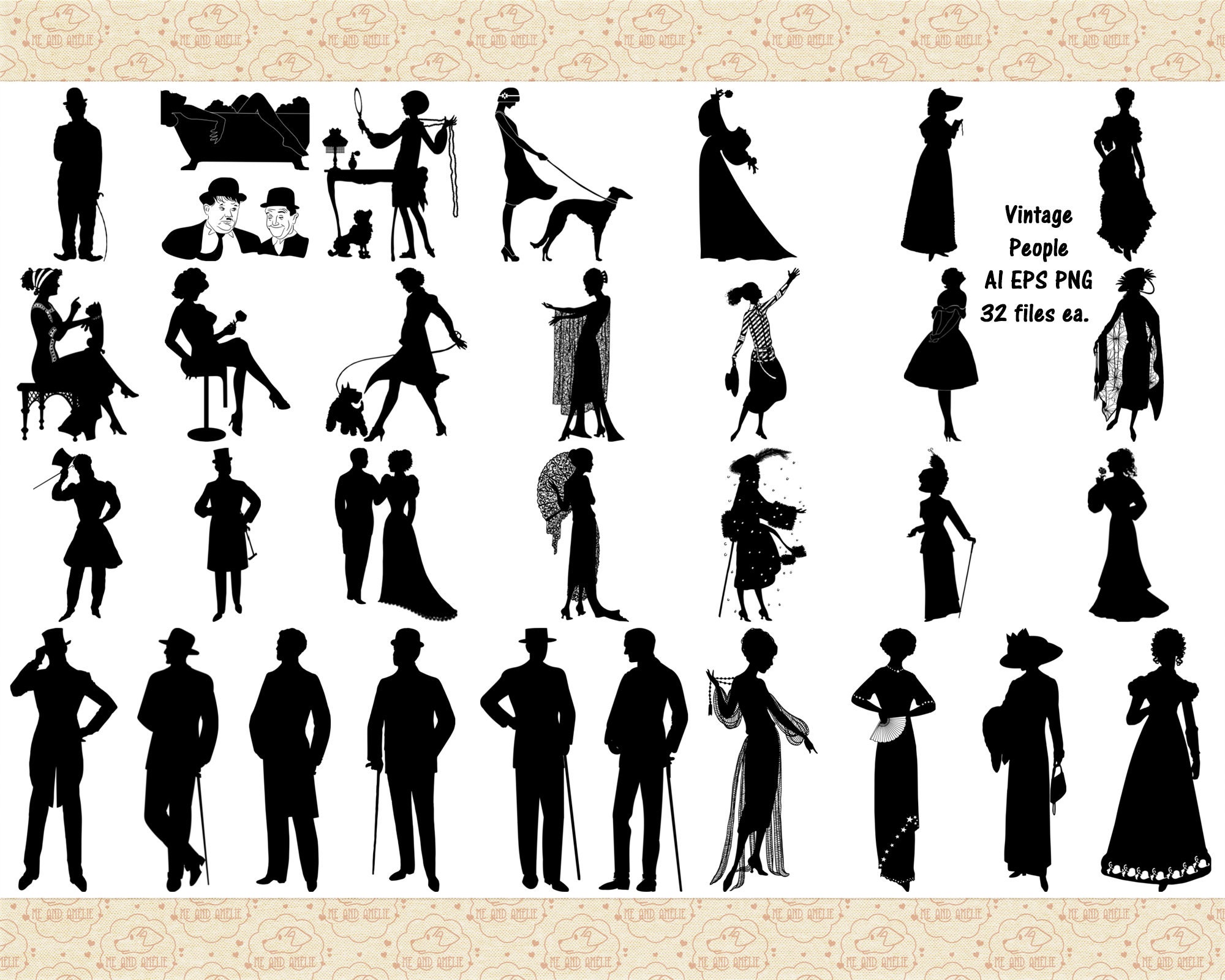 Victorian Silhouette - Etsy